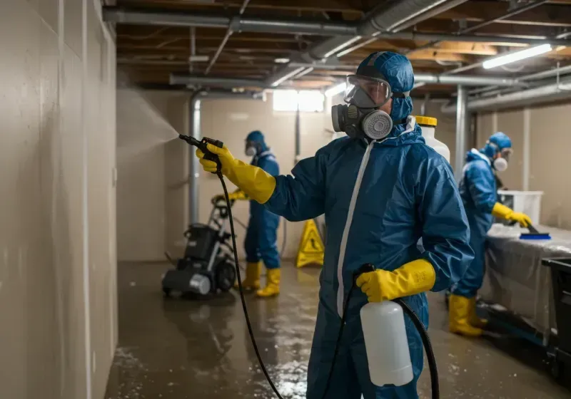 Basement Sanitization and Antimicrobial Treatment process in Masonville, KY